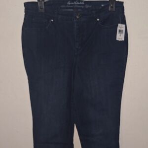 Gloria Vanderbilt Blue Straight Leg Denim Pants